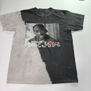 Justice Men's Grey and Black T-shirt